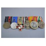Medal Bar With WWI, Foreign, Long Service Award