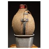 WWII German M31 Field Flask with Engraved SA