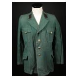 Post-War West German BGS Green Summer Tunic