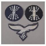 Luftwaffe Signals & Sleeve Eagle Insignia Group