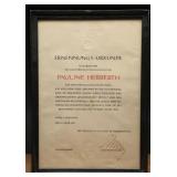 1941 Nazi Germany Appointment Certificate with Se