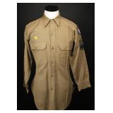 US Army WWII AAF Wool Shirt Tech Sergeant