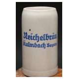 German Stoneware Beer Stein Reichelbräu Kulmbach