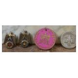 German WWII Badges and Token Lot, 4 Pieces