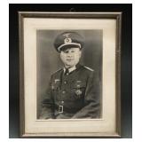WWII German Army Unteroffizier Portrait Framed