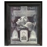 WWII German Memorial Plaque With Photo 1944