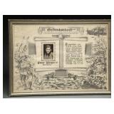 Third Reich Memorial Document for Grenadier Pfeiff
