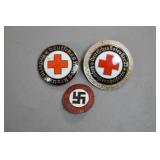 German Red Cross and Nazi Party Badges Group