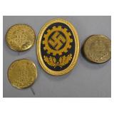 DAF High-Leader Bullion Badge and 1936 Election-P