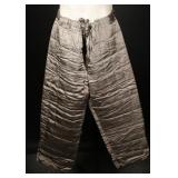 Soviet Quilted Silk-Blend Cold Weather Trousers