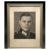 WWII German Soldier Studio Portrait Photograph