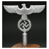 Third Reich Aluminum Eagle Flag Pole Top
