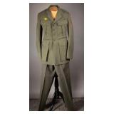 WWII USMC Enlisted Dress Green Wool Uniform Set