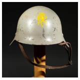 Post-SCW Spanish M1926 Grey Civil Defense Helmet