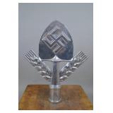 WWII German RAD Polished Aluminum Flag Finial