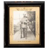 German WWI Soldier Memorial Framed Photograph