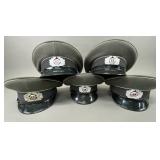 5 East German NVA Infantry Visor Caps