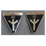 DFW Membership Badges Pair, Wurster & Vogt Vari