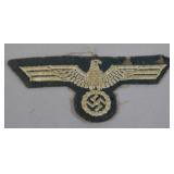 Heer BeVo Woven Army Breast Eagle, Removed