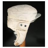 WWII German Eastern Front Sheepskin Winter Cap