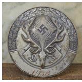 1938 Deutsche Jägerschaft Silvered Plaque