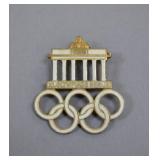 1936 Berlin Olympics Badge by Deschler & Sohn