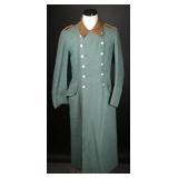 1950s W. German BGS Officer Orange-Piped Greatcoat