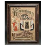 German Military Service Commemorative Display