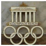 1936 Berlin Olympics Sew-On Brass Badge