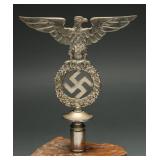 NSDAP Reichsadler Standard Finial Silvered Metal