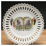 1914 WWI Alliance Porcelain Plate With Portraits