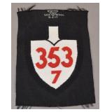 German Panzer Regiment 353 Uniform Patch