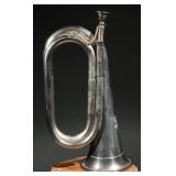 Hitler Youth Nickel-Plated Bugle, 11 Inches High
