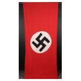 Massive WWII German 9-Foot Vertical House Banner