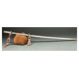 German WWII Army Saber Scabbard with Hangers