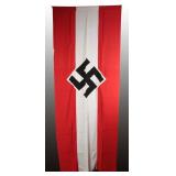 WWII German 9ft Vertical Banner w/ Persistol Stamp