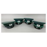 East German NVA Border Guard Visor Caps Group