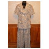 Late 60s Dalton Paisley Print Cotton Lounge Set
