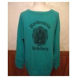 80sï¿½90s University of Heidelberg Teal Sweatshirt
