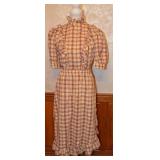 80s Mara Jrs. of California Plaid Ruffle Skirt Set