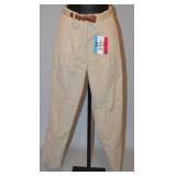 80s Deadstock Khaki Fine Wale Courduroy Pants - S