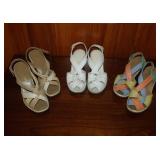 3 Pairs Penaljo 70s Size 7 Heeled Sandals