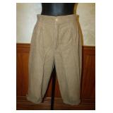 1980s Tan Corduroy Gaucho Knickers Pants