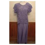 1980s Surya Rayon Lace Cutwork 2 Piece Set India