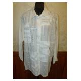 80s-90s Cotton Embroidered Patchwork Shirt, India