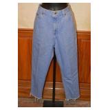 Vtg 80s Lee Riders Customized Blue Jeans - M/L