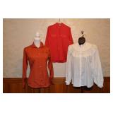 80s Liz Claiborne First Gen. Blouse Trio
