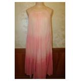 70s 80s India Cotton Gauze Tiered Trapeze Dress