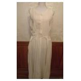 1980s Color Me Cotton Apron Style Dress, L