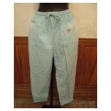 1980s Sassoon Aqua Blue Drawstring Sportswear